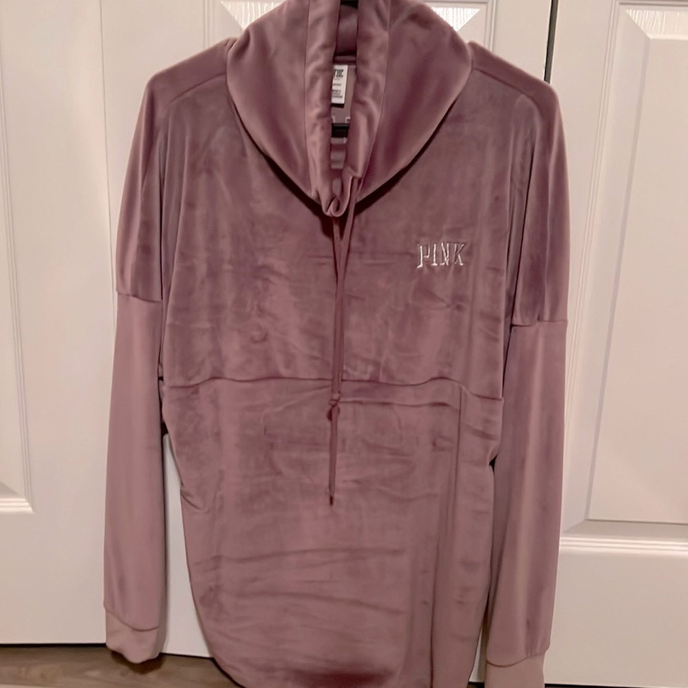 PINK oversized velour top